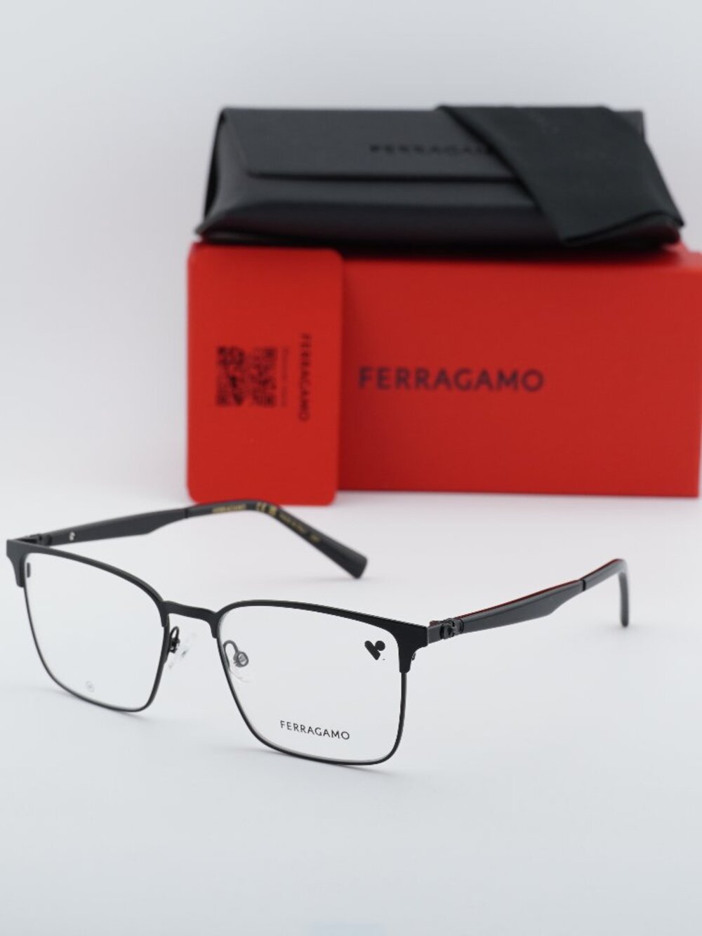 Salvatore Ferragamo SF2226 002 Square Eyeglasses 53mm – Matte Black